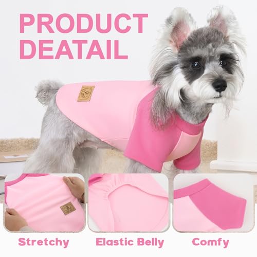 4 Pack Dog Sweaters Comfy Dog Clothes with Sleeves Puppy Shirts Pullover Pet Sweatshirt for Small Medium Large Dogs Boy Girl Doggy Outfits Cat Apparel, Purple, XS - color: Pink, Purple, size: X-Small