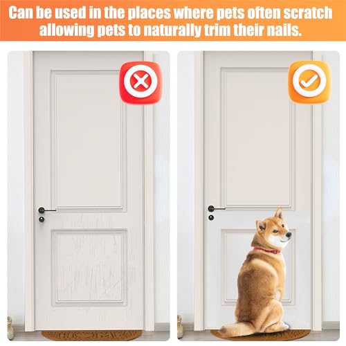 Pet Nail Self Adhesive Replacement Emery Paper Fits Most Dog Scratch Pad Cat Litter Box DIY on the Places Where Pets Like to Scratch Alternatives to Cat and Dog Nail Clippers (10in*13ft, White) - color: White, size: 10in*13ft