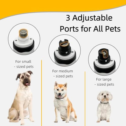Silent Pet Nail Grinder with Dual LED Lights & 3 Speeds, USB Rechargeable Cordless Pet Nail Trimmer for Dogs and Cats (1 Set + 2*Replacement Heads)