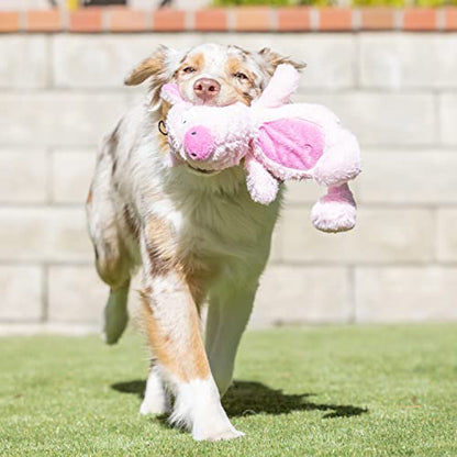 Huxley & Kent Slappies for Dogs | Piggie Smalls (Small) | Squeak & Shake Dog Toy | No Stuff Squeaky Toy, TPR Ball in Head | Simulates Hunting Nature for Dogs - size: Small, style: Piggie Smalls