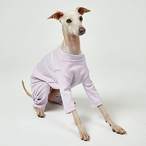 Basic Dog Pajamas Pastel Durable and Elastic Dog Onesie Apparel Outfits Doggie Jammies (X-Small, Purple) - color: Purple, size: X-Small