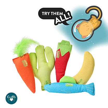 OurPet's 100-Percent North American Catnip Filled Carrot Cat Toy 24 Karat (Pack of 2) - size: 1 (Pack of 2)