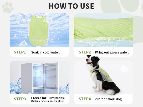 Dog Shirt, Cooling Vest Lightweight Breathable, Dog T-Shirts All-Season Sun Protection Quick Dry Soft Stretchy Reflective Tank Top - Small Medium Large Dogs (Melon Green+Soft Yellow, Large) - color: Melon Green+Soft Yellow, size: Large (44-55lbs)