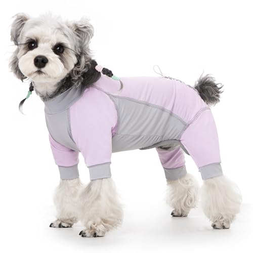 Dog Sun Protection Shirt for Dogs, UPF 50+ UV Protection Dog Shirt, Lightweight Breathable Quick-Dry Summer Dog Clothes, Full Coverage Dog Sun Shirt for Small Medium Dogs, Light Purple, XL - color: Light Purple, size: X-Large