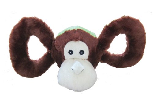Jolly Pets Jolly Tug-a-Mal Monkey Tug/Squeak Toy, Large - color: Monkey, size: Large