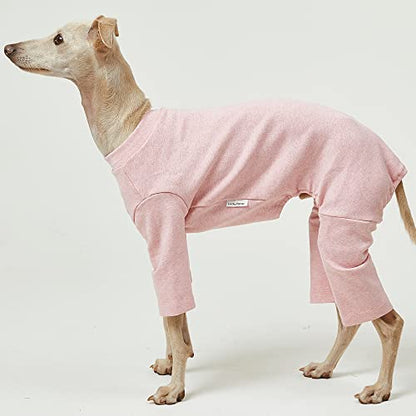 Basic Dog Pajamas Pastel Durable and Elastic Dog Onesie Apparel Outfits Doggie Jammies (2X-Large, Pink) - color: Pink, size: 2X-Large