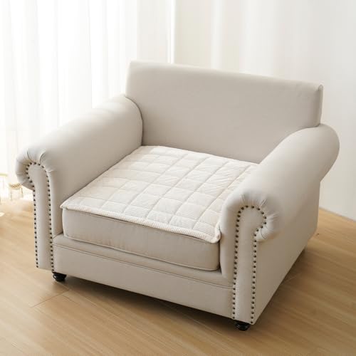 Couch Covers for Dogs Washable, Non Slip Couch Covers for Loveseat Sofa Pet Friendly, Soft Fuzzy Sofa Covers for Pet, Dog Couch Cover Furniture Protector(1PC,Beige White,27.6"x27.6") - color: Beige White, size: 27.6"x27.6"
