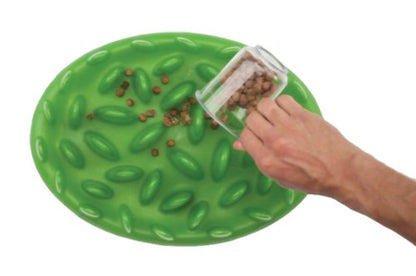 Company of Animals GREEN Slow Interactive Feeder for Dogs, Size Large, Best Fun Slow Feeder Dog Bowl, Anti-Gulp, Gobble Stopper, Mental Stimulation Dog Puzzle, Suitable for Small, Medium & Large Dogs - size: Large