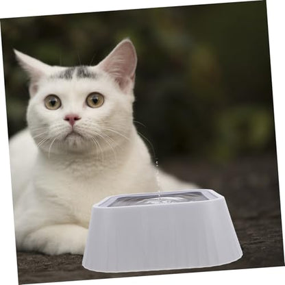 Abaodam Floating Spill-Proof PET Water Bowl Tip Design for Cats and Small Dogs Easy Clean Reusable Plastic Cat Drinking Bowl No Spill Dog Water Dispenser