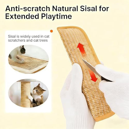 Sisal Catnip Pillow Toy Kickers, 2 Pack Interactive Nature Catnip Toys for Indoor Scratching, Chewing & Teething, Fun for Kittens and Adult Cats Anxiety Relief