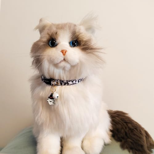 2 Pack Breakaway cat Collars with Bell,Safety Quick Release Pendant Cute Kitten Collar,Adjustable 20-30cm (Halloween4, 20-30cm) - color: Halloween4