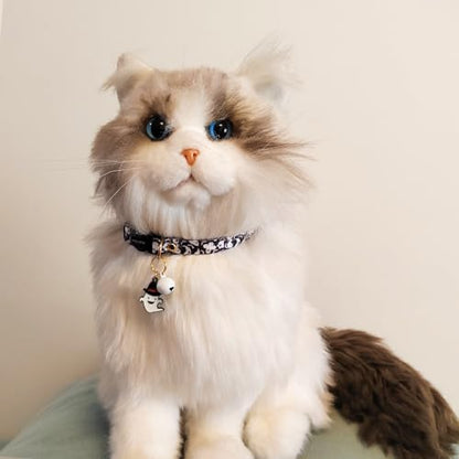 2 Pack Breakaway cat Collars with Bell,Safety Quick Release Pendant Cute Kitten Collar,Adjustable 20-30cm (Halloween4, 20-30cm) - color: Halloween4