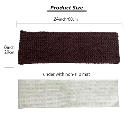 Cat Window Sill Pet Pad Perch, Knitted Pet Mat Pillow Seat Bed Cushion for WindowSill, Double Sided Cat Window Perch (Coffee, 8"x24") - color: Coffee