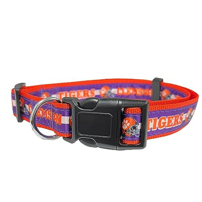 Pets First Collegiate Pet Accessories, Dog Collar, Clemson Tigers, Medium - color: Clemson Tigers, size: Medium