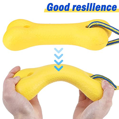SCENEREAL Dog Water Toys for Medium & Large Dogs - Interactive Floating Pool Toys, 2 Pack Fetch Chew Toys, Retrieving Dummy for Outdoor Training, Fun Swim & Play - color: Bone Shape
