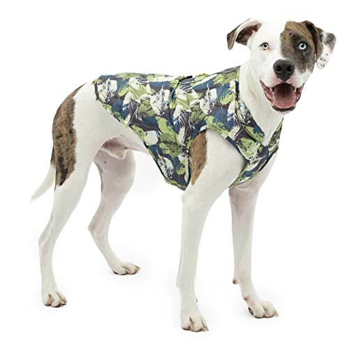 Kurgo Loft Dog Jacket - Reversible Cozy Coat for Outdoor Adventures - Water Resistant - Athletic Fit - Machine Washable Fabric - Reflective Dog Gear - Small - Pressed Leaf - color: Pressed Leaf, size: Small