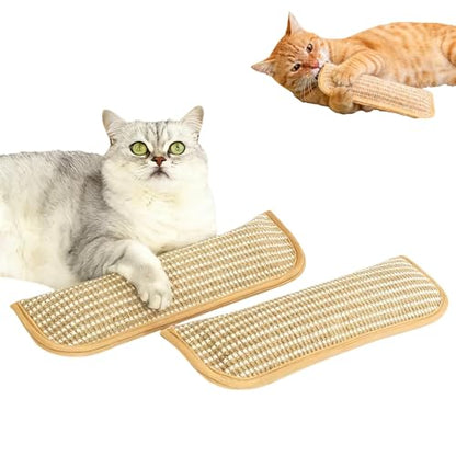 Sisal Catnip Pillow Toy Kickers, 2 Pack Interactive Nature Catnip Toys for Indoor Scratching, Chewing & Teething, Fun for Kittens and Adult Cats Anxiety Relief