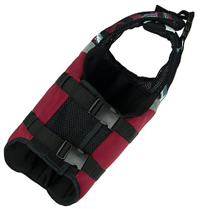 PlayaPup Dog Life Jacket, Medium, Reef Red - color: Reef Red, size: Medium