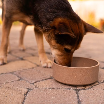 Loving Pets - Dolce Bamboo - Eco-Friendly Pet Bowls & Dishes for Dog, Cats, Puppy Food and Water Dish -Sustainable and Dishwasher Safe, Made with Real Bamboo (Large, Coffee-Brown) - color: Coffee Brown, size: Large Dish