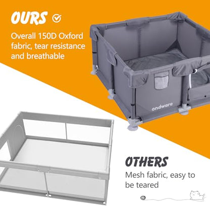 Puppy PlayPen, 28×28×15 in Dog Play Pen Indoors,Small Animals Playpen with Gate for Chick/Kitten/Puppy/Guinea Pig/Rabbits/Hamster/Chinchillas - style: 28×28×15in