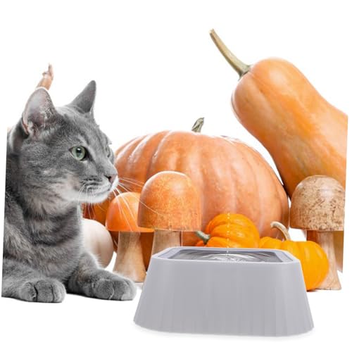 Yardwe No-Spill Floating Pet Bowl Splashproof Cat Dog Water Feeder Abs Capacity Bowl for Clean Drinking Experience