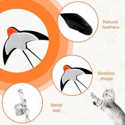 Walfront Interactive Multi Cat Toys for Indoor Cats – Keeps Multiple Cats Busy, Reduces Aggression & Boredom, Perfect for Multi-Cat Homes