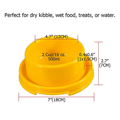 Dog Bowl Set Pet Food and Water Feeder Non-Skid Outdoor Cat Bowls Feeding Dish for Puppy Small Medium Dogs