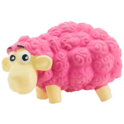 Outward Hound Tootiez Sheep Grunting Latex Rubber Dog Toy, Small - color: Pink, style: Grunt Sound
