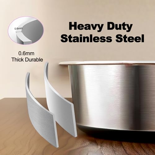 WEDAWN Deep Stainless Steel Non-Skid Dog and Food Bowls, Each Holds Up to 16 Cups, Set of 2 Packs(10.2 x 3.2 Inches) - color: Black, size: 12 Cup for Lager Pet