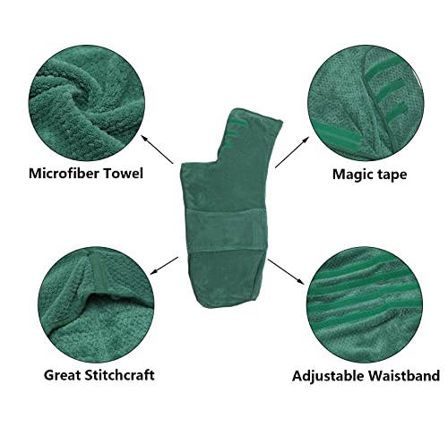 Geyecete Pineapple Grid Fast Drying Super Absorbent Dog Cat Bath Robe Towel - Green - S - color: Green(Pineapple grid), size: Small