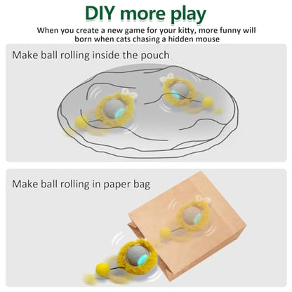 Interactive Cat Toys Ball Super Drive Electric Cat Toy Automatic Rolling Robotic Car Motion Activate
