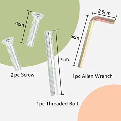 PowerKing Natural Sisal Replacement Scratching Post, 15.7'' 2 Pieces M8 Cat Scratch Post Refill Pole Parts for Refurbishment, Include Screws (White) - color: White, size: 15.7''+15.7'' (2.67''Thick)