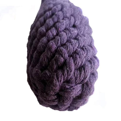 Dog Toys Puppy Teething Chew Toys,Cat Chew Toys Rope Toys,Safe Braided Rabbit Toys Healthy Gift - color: Purple eggplant