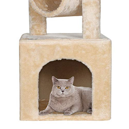 ZENY 36 inches Cat Trees for Kittens Cat Furniture Towers with Scratching Posts, Double Perches, and Roomy House Kitty Cat Activity Trees Climber Towers