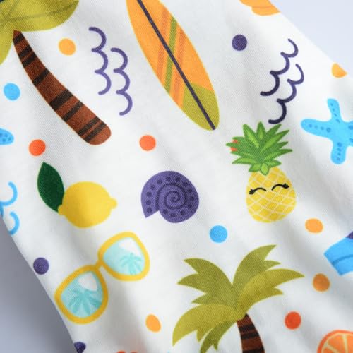 Dog Pajamas for Small Dogs, Soft Thin Pjs Jammies Cat Doggie, Summer Pet Cute Puppy Clothes Outfits Dogs Boy Girl(Coconut Tree,XS) - color: Coconut Tree, size: X-Small (Chest 11.8 in)