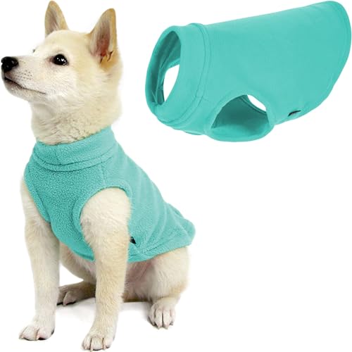 Gooby - Stretch Fleece Vest, Pullover Fleece Vest Jacket Sweater for Dogs, Mint, X-Small - color: Mint, size: X-Small Length (7")