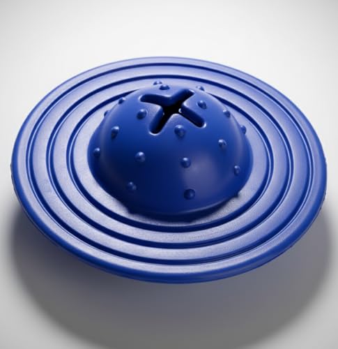 Fuzzl Eco Rubber Chuck & Treat Sky Saucer - Blue - Long Lasting Dog Chew Toys for Aggressive Chewers Strong Dog Toy for Dogs Durable Puppy Toys - style: UFO Blue
