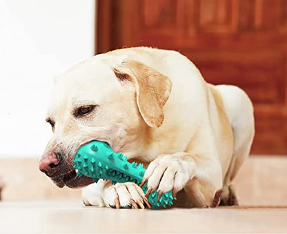 Carllg Puppy Teething Chew Toys, Dog Toys for Aggressive Chewers, Indestructible Tough Durable Toothbrush Toys, Squeaky Interactive Dog Toy for Small Medium Large Breed