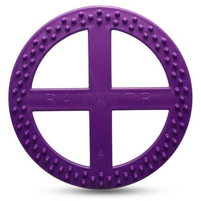 Flexible Flying Disc - Durable Floating Dog Toy for Fetch, Tug, Treat Filling, Made in USA, FDA Compliant TPE, Medium/Large Dogs, Purple - color: Purple