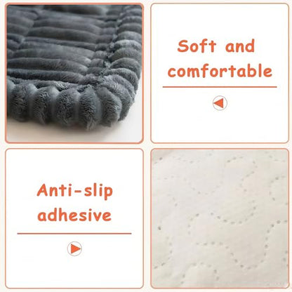 Backseat Dog Car Bed Mat, Non-Slip Travel Dog Bed for Backseat Extenders, Lightweight & Easy-to-Store, Soft Durable & Easy-to-Clean Car Seat Protector for SUVs, Trucks & Sedans (23.5" x 51")