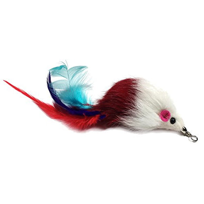 Pet Fit for Life 7 Piece - Plus Bonus - Replacement Feathers and Soft Furry for Interactive Cat and Kitten Toy Wands… - style: 7 Piece Assortment