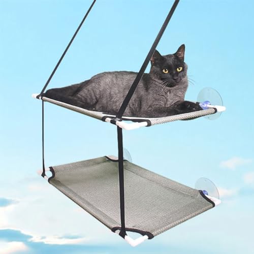 for Cat Window for Seat Mount House Comfort Double Hammock Pet Supplies Suction Cup Mounted Window for Seat