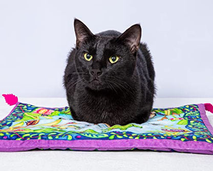 FUZZU Sweet Spot Kitty Carpet with Catnip (Lily Pad) - style: Lily Pad