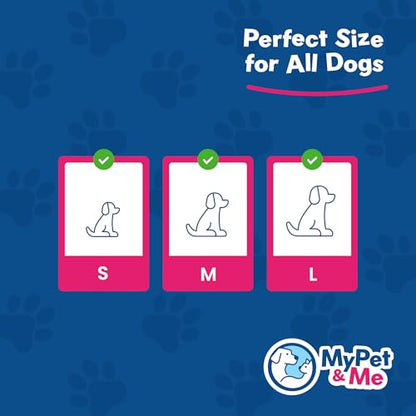 My Pet & Me - Squeaky Dog Toys for Light to Moderate Chewers - Fun Latex Toys for Puppies, Teething, and Gentle Play - Interactive Fetch and Chew Toy with Squeaker (Blue Mouse, 4.3 Inch) - size: 4.3 Inch, style: Blue Mouse