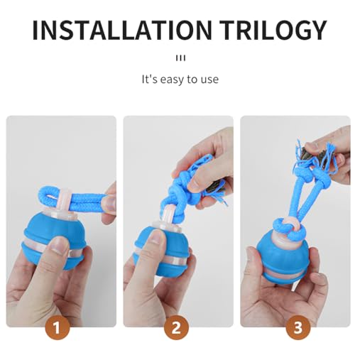 Interactive Dog Toys Dog Ball,Automatic Rolling and Bouncing Moving Dog Toy,Squeaky Rolling Balls with Flashing Light,USB Rechargeable Chew Toys for Puppy Small Dogs, Pet Ball to Keep Them Busy - color: Blue