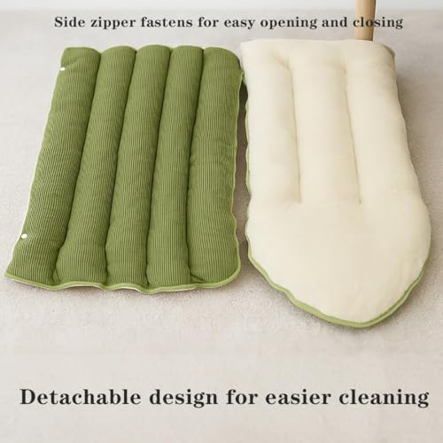 Cozy Monster Cat Bed, 2026 New Upgrated Warm Cat Bed for Winter, Cats Sleeping Bag for Indoor Cats, Calming Plush Anti-Anxiety Cuddler Beds with Washable Removable Cushion (1PC-Green)