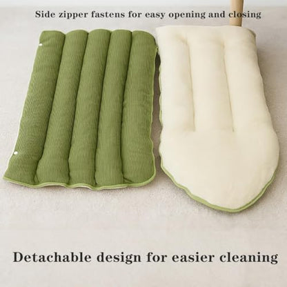 Cozy Monster Cat Bed, 2026 New Upgrated Warm Cat Bed for Winter, Cats Sleeping Bag for Indoor Cats, Calming Plush Anti-Anxiety Cuddler Beds with Washable Removable Cushion (1PC-Green)