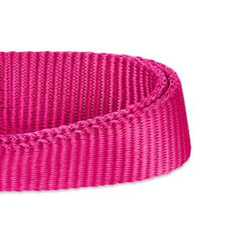 Small Dog Collar Quick-Release| Heavy-Duty Nylon Puppy Collar, Adjustable & Durable Pet Supplies for Boy & Girl Dogs (Small, Rose Red) - color: Rose Red, size: Small