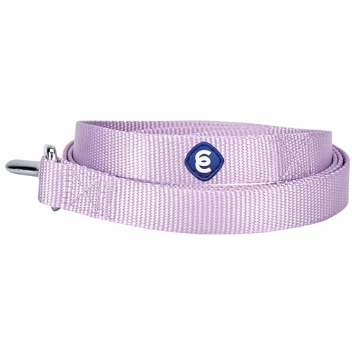 Blueberry Pet Essentials Matching Harness, Collar & Leash Set in Lavender, Adjustable Nylon for Medium & Large Breeds - color: Lavender - Collar + Leash + Harness, size: Large