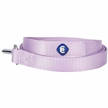 Blueberry Pet Essentials Matching Harness, Collar & Leash Set in Lavender, Adjustable Nylon for Medium & Large Breeds - color: Lavender - Collar + Leash + Harness, size: Large